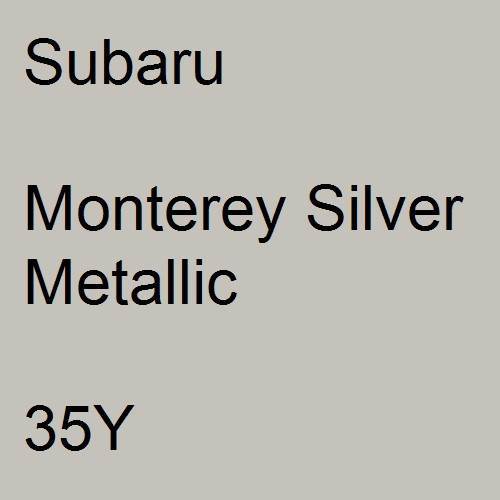 Subaru, Monterey Silver Metallic, 35Y.